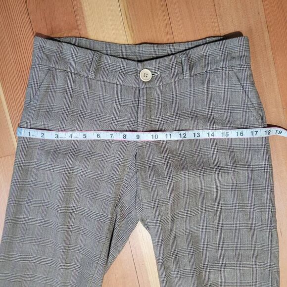 Vintage Y2K plaid capri trousers cuffed twill low rise preppy‎ paris hilton twee - Picture 10 of 13